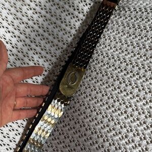 Chic Gold and Silver Metal Belt